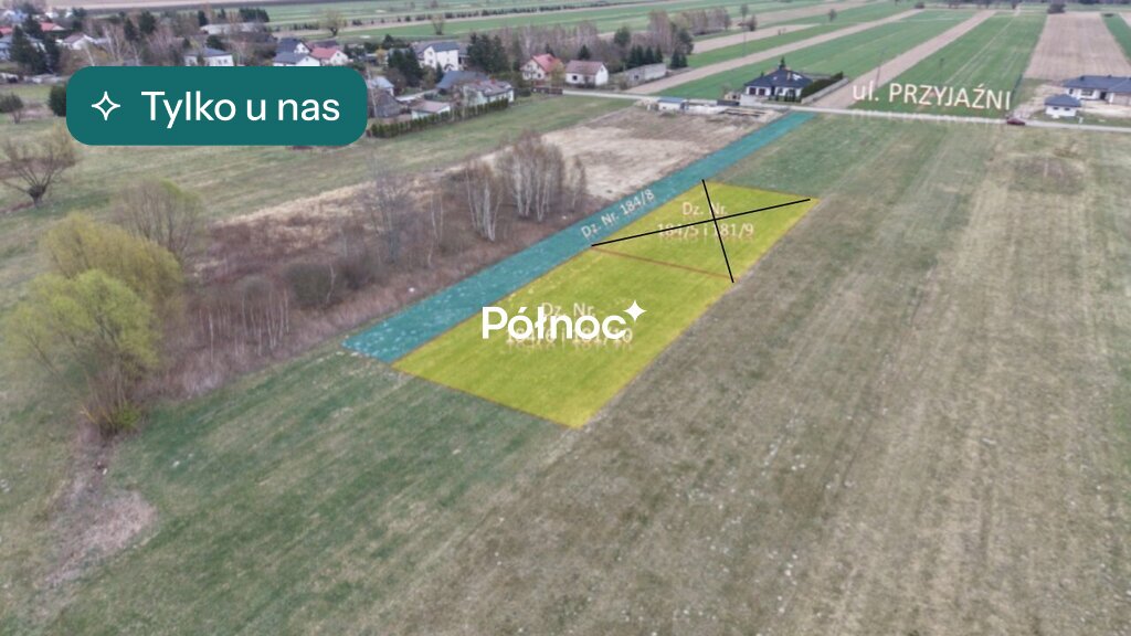 Działka budowlana 884 m², Roszczep