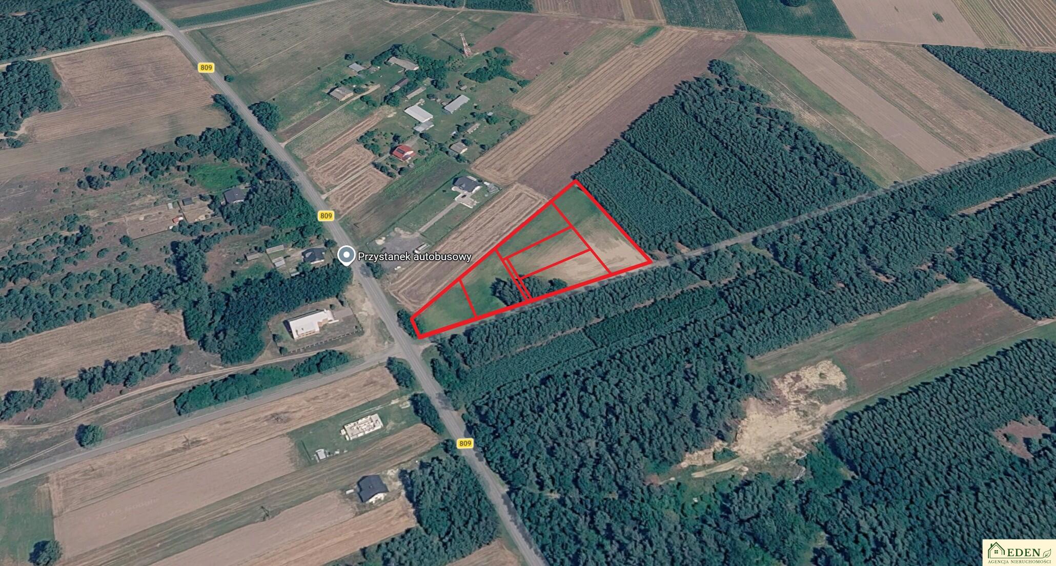 Działka budowlana 1 003 m², Katarzyn
