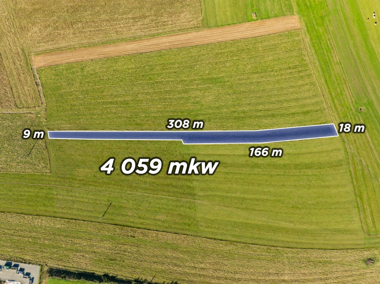 Działka rolna 4 059 m², Nowy Targ