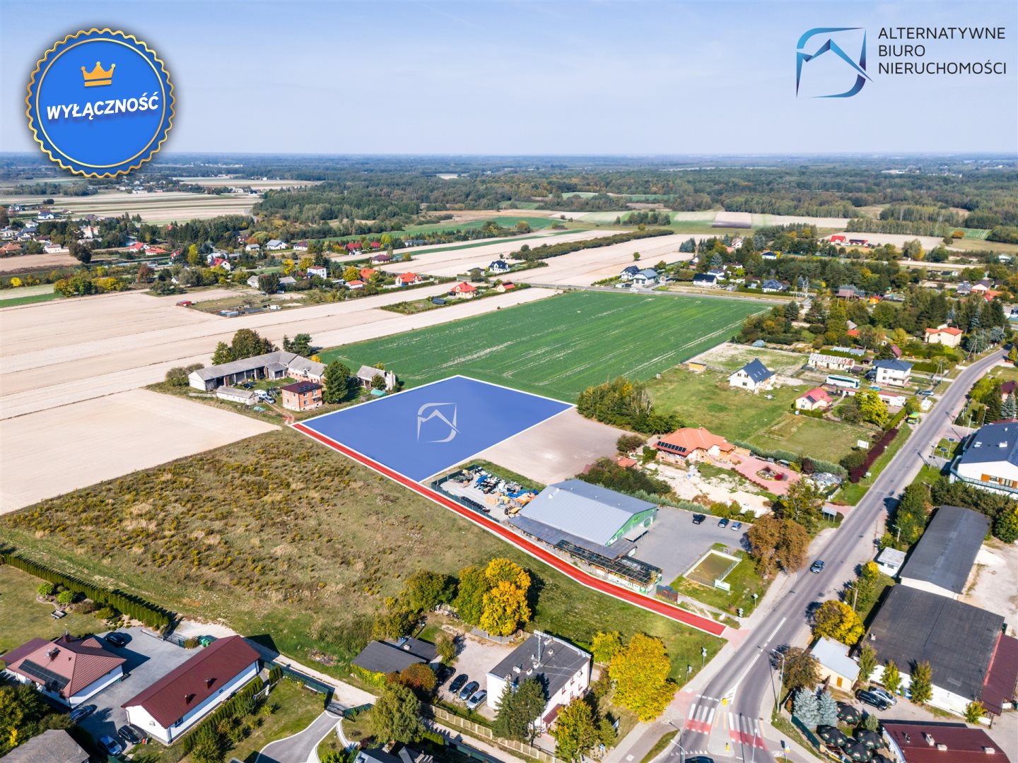 Działka inwestycyjna 5 569 m², Ludwin-Kolonia