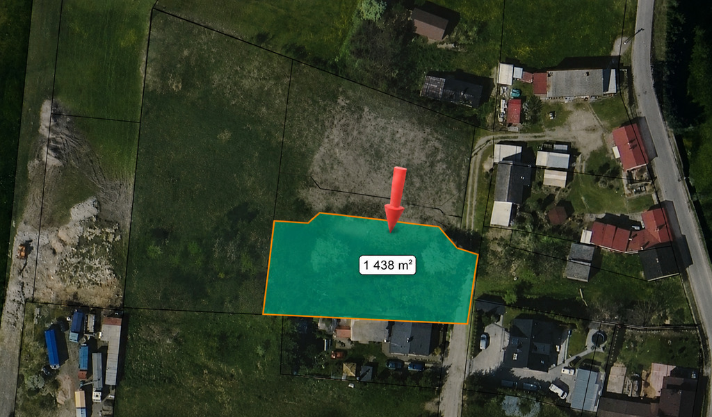 Działka budowlana 1 438 m², Parzęczew