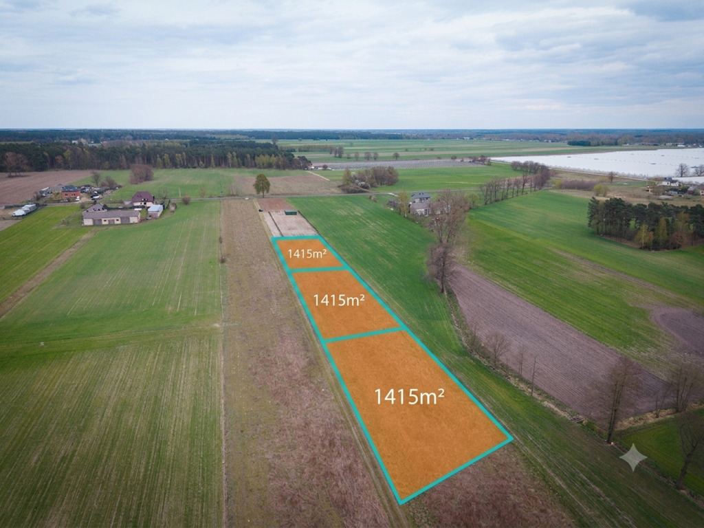 Działka budowlana 1 415 m², Góra Bałdrzychowska-Kolonia