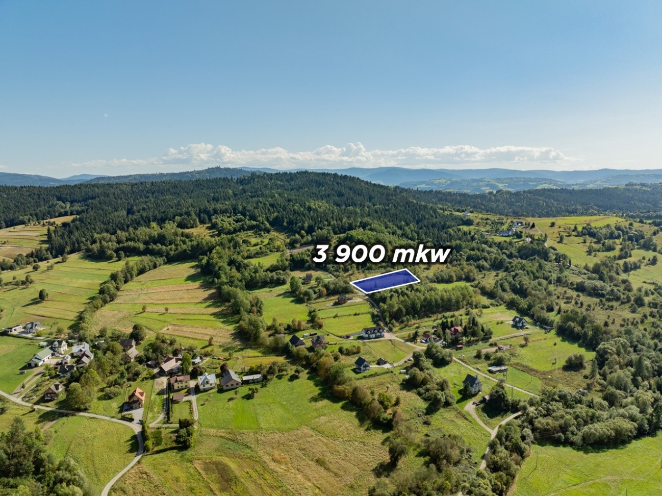 Działka rolna 3 900 m², Kasina Wielka