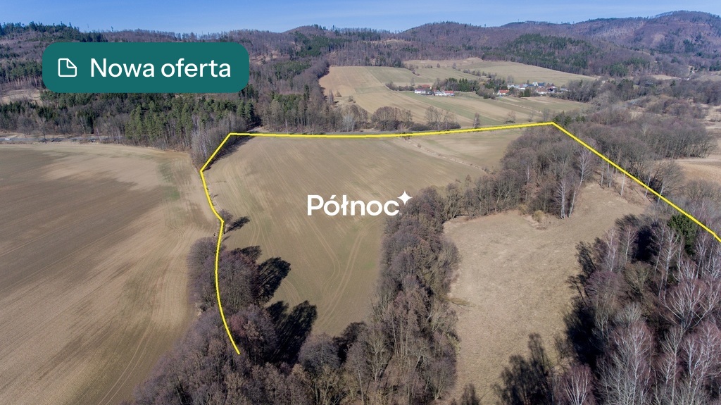 Działka budowlana 58,91 ha, Jaszkowa Dolna