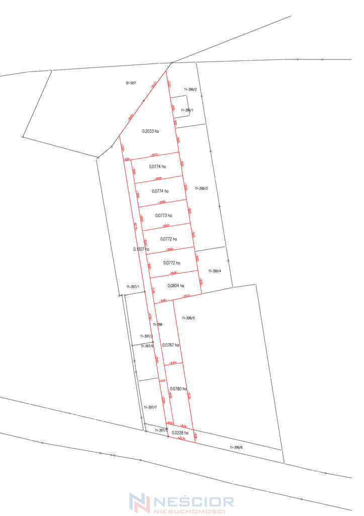 Działka budowlana i inwestycyjna 774 m², Nowe Iganie