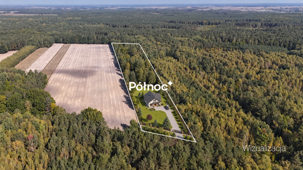 Działka budowlana 1,65 ha, Lipinki