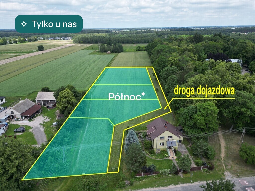 Działka budowlana 805 m², Styrzyniec