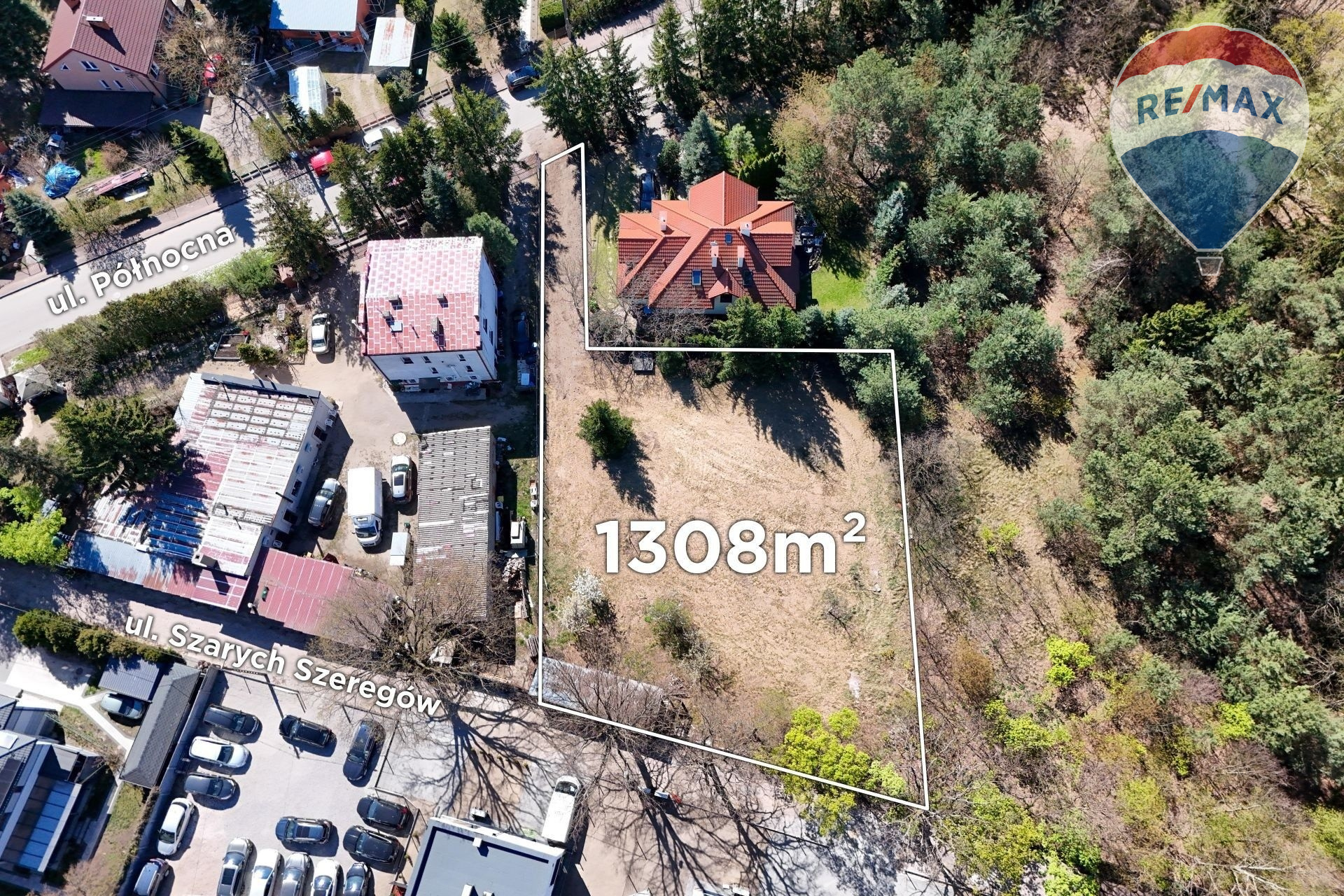Działka budowlana 1 308 m², Milanówek