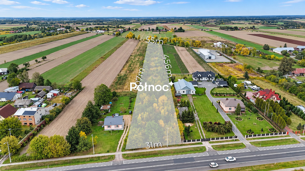 Działka budowlana i inwestycyjna 1,49 ha, Nowy Sławacinek