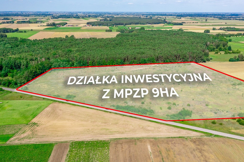 Działka inwestycyjna 9,04 ha, Parzęczew