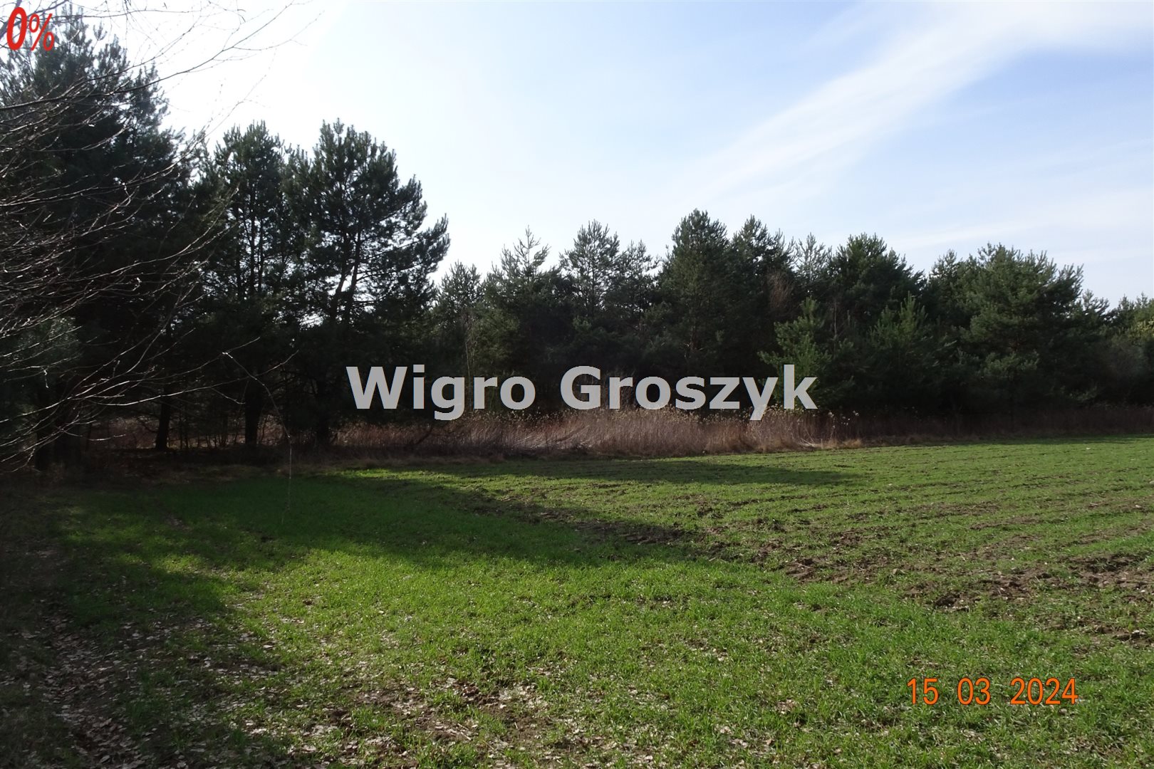 Działka budowlana 1 000 m², Wymysły