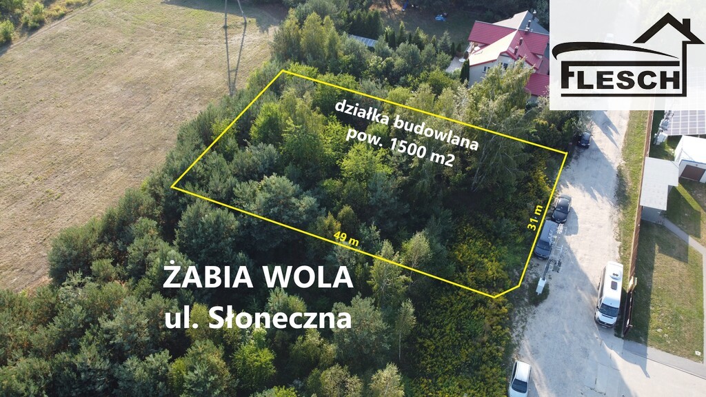 Działka budowlana 1 500 m², Żabia Wola