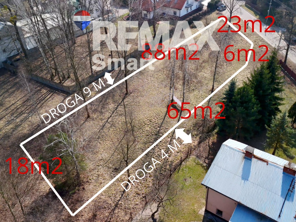 Działka budowlana 1 428 m², Milanówek