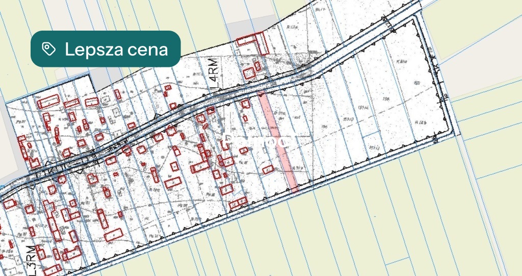 Działka budowlana 1 780 m², Popławy