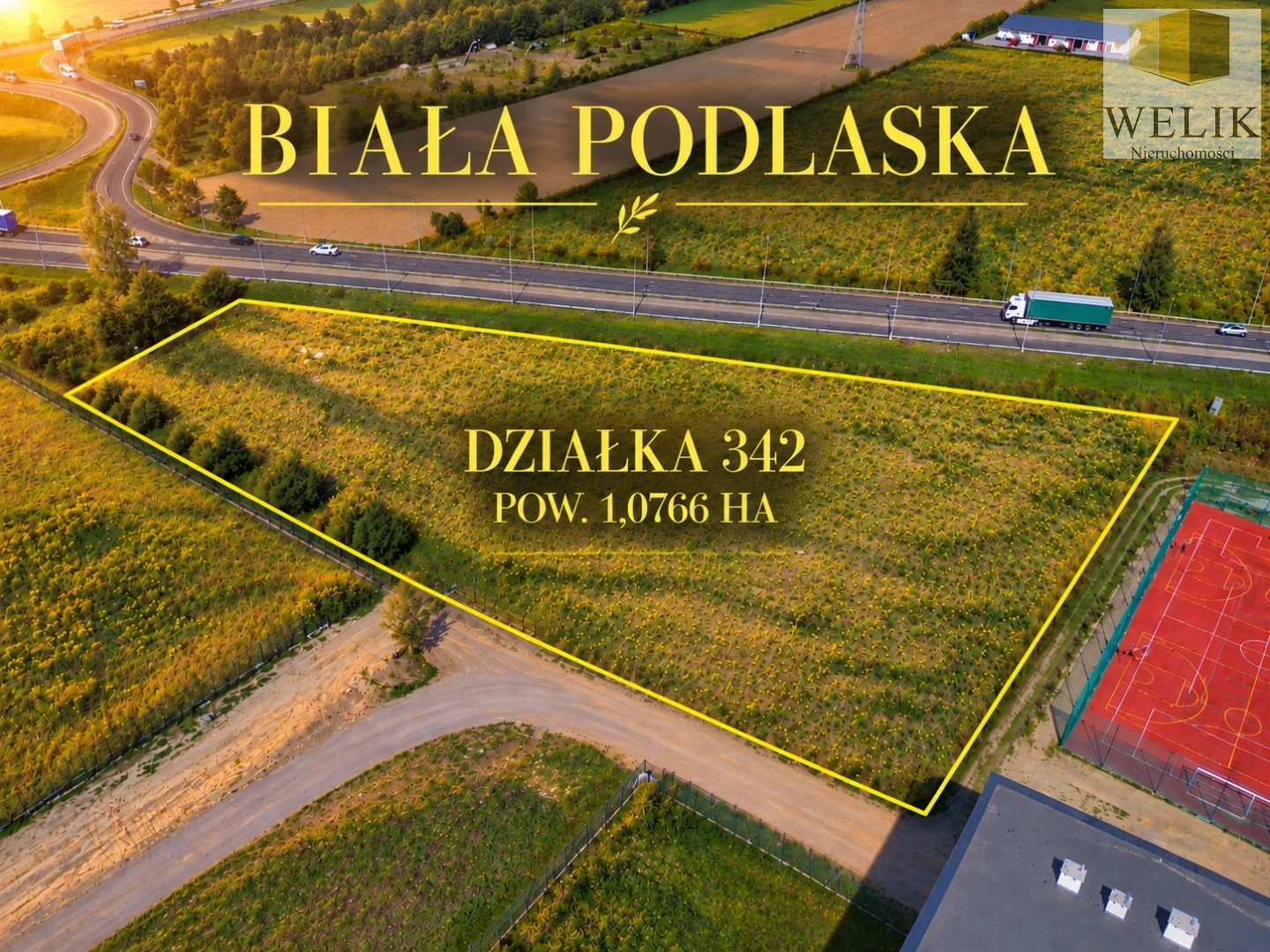 Działka budowlana 1,08 ha, Biała Podlaska