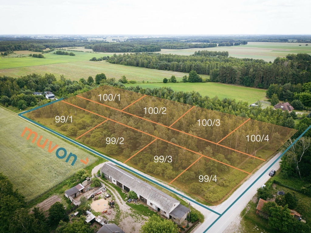 Działka budowlana 1 010 m², Kwilno