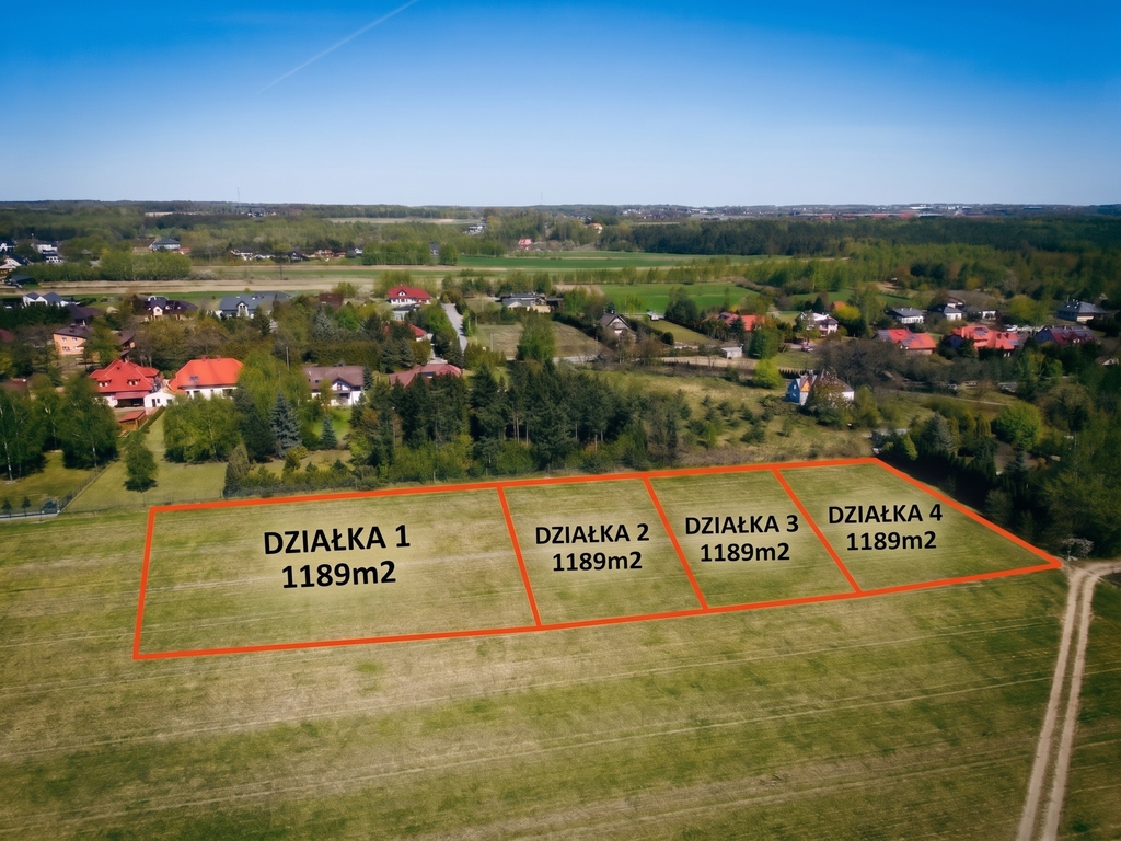 Działka budowlana 1 189 m², Łódź