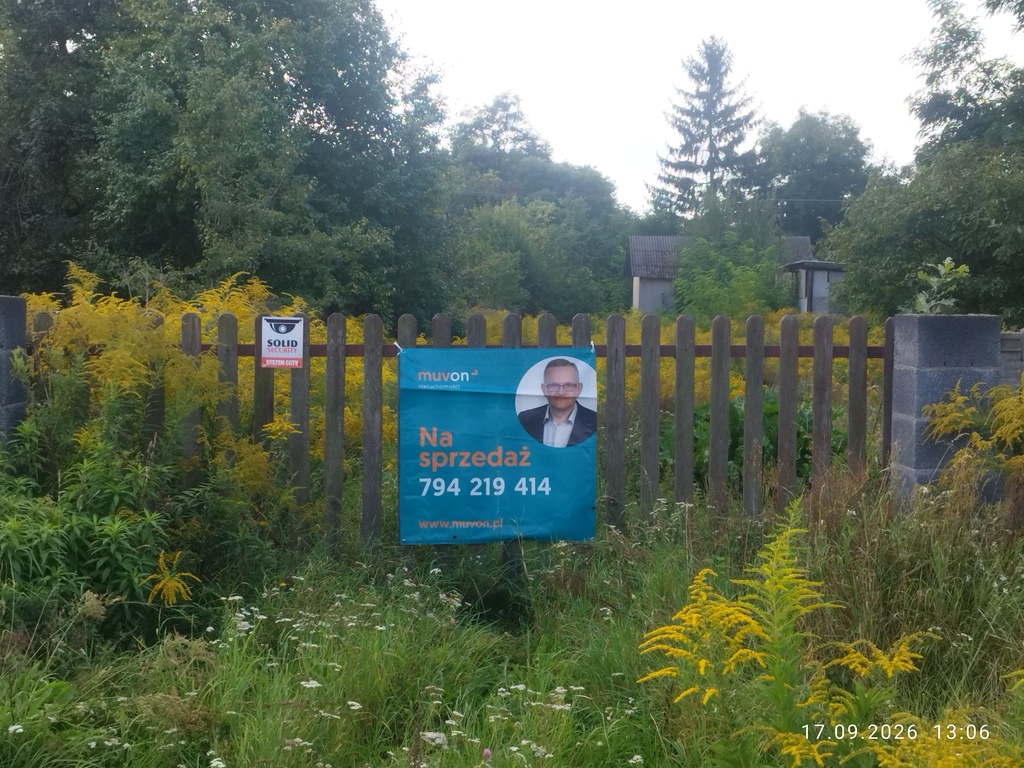 Działka budowlana 5 519 m², Antoniew