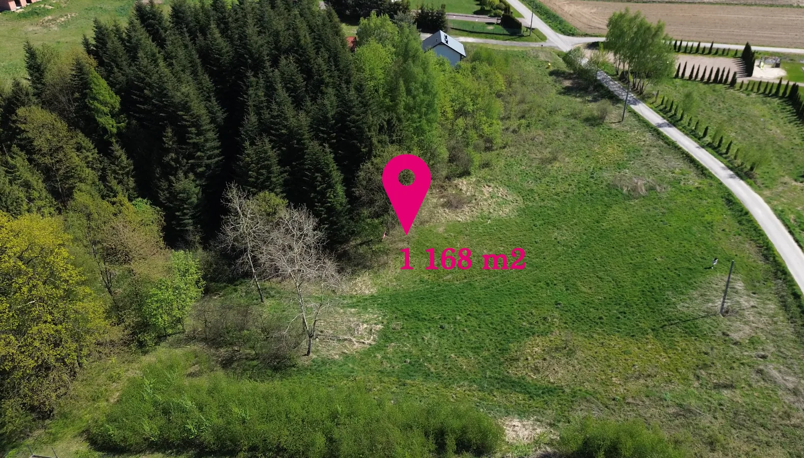 Działka budowlana 1 168 m², Gierałtowiczki