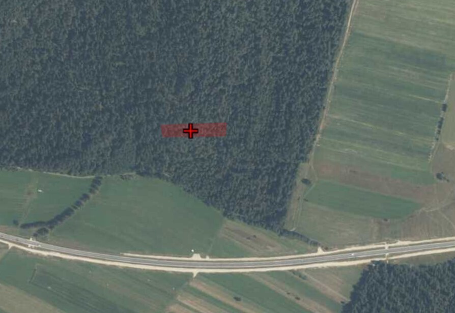Działka leśna 3 428 m², Ostrowsko