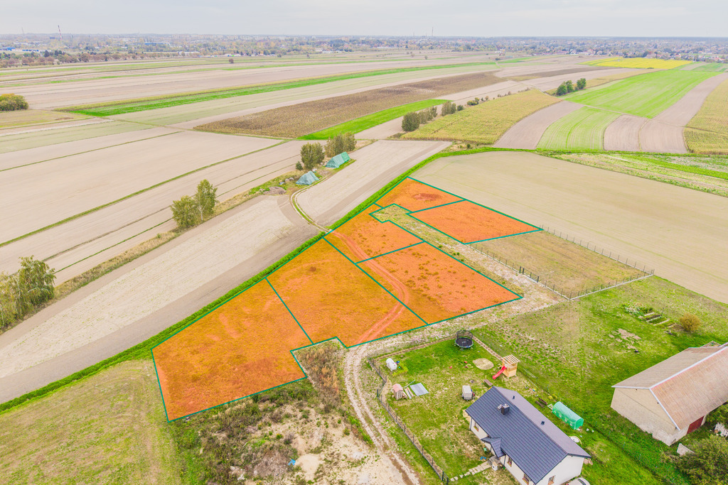 Działka budowlana 1 030 m², Zalesice