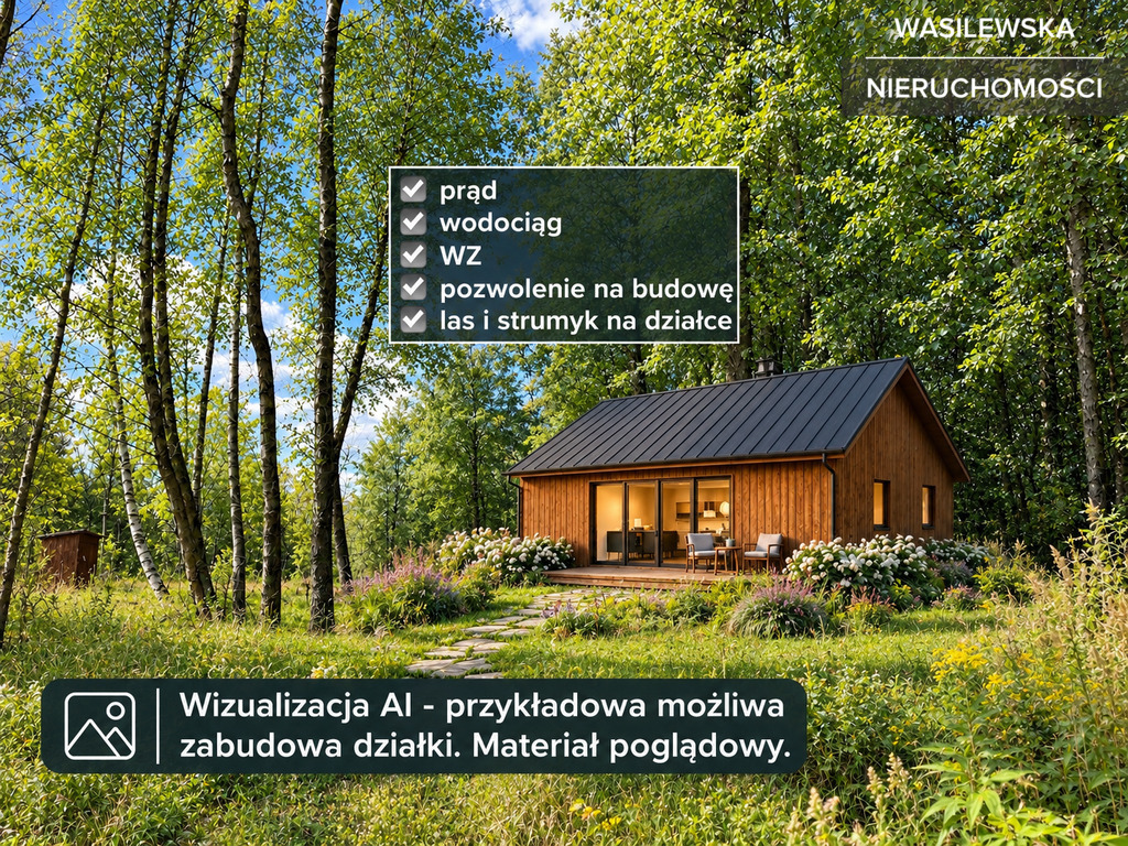 Działka budowlana 4 100 m², Żuków