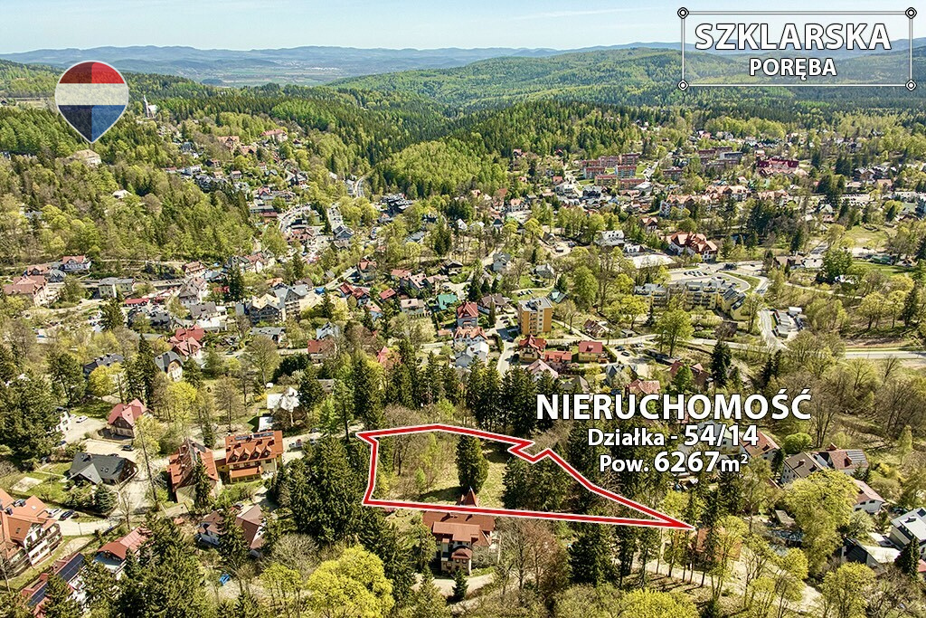 Działka inwestycyjna 6 267 m², Szklarska Poręba
