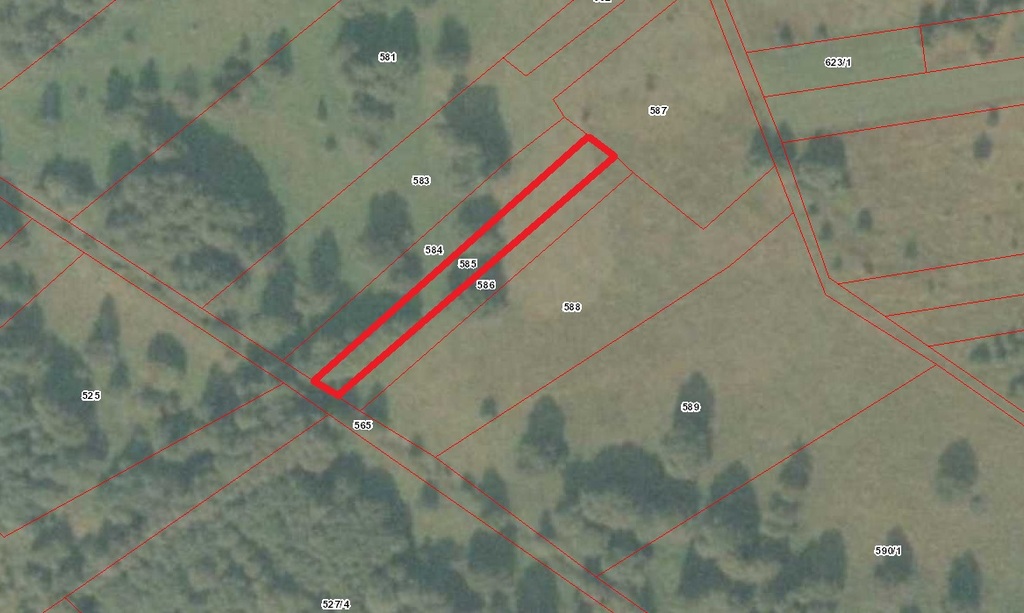 Działka rolna 1 020 m², Budy Zosine