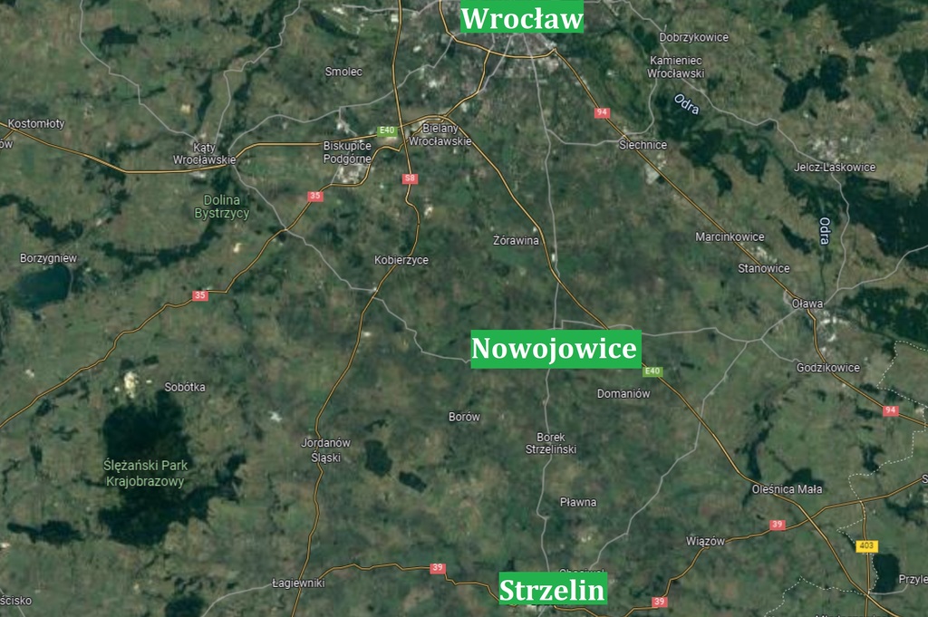 Działka budowlana 7 500 m², Nowojowice