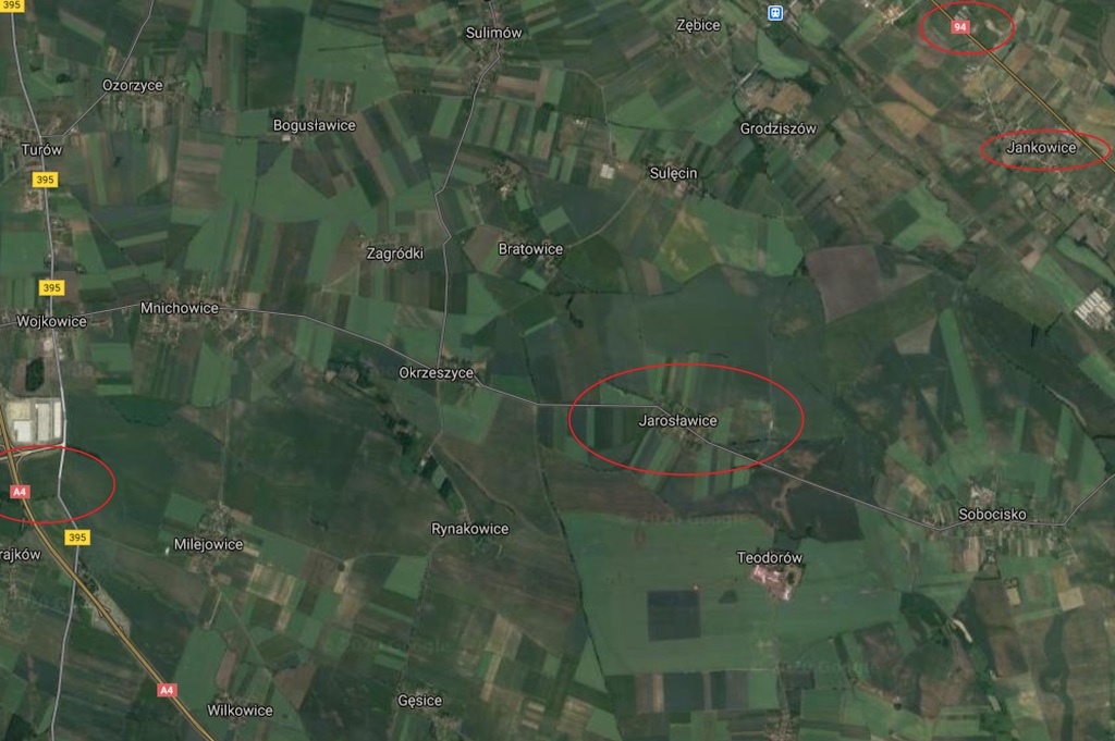 Działka budowlana 7 000 m², Jarosławice