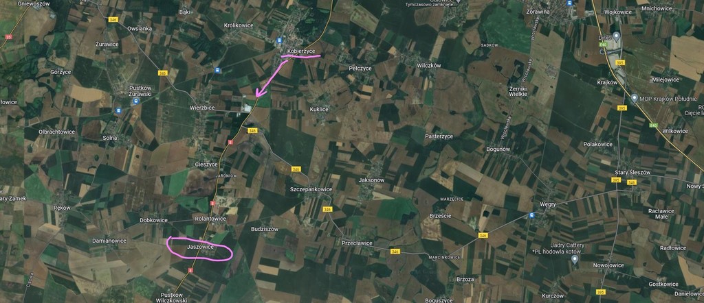 Działka budowlana 3 000 m², Jaszowice