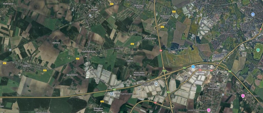 Działka budowlana 1,47 ha, Pietrzykowice