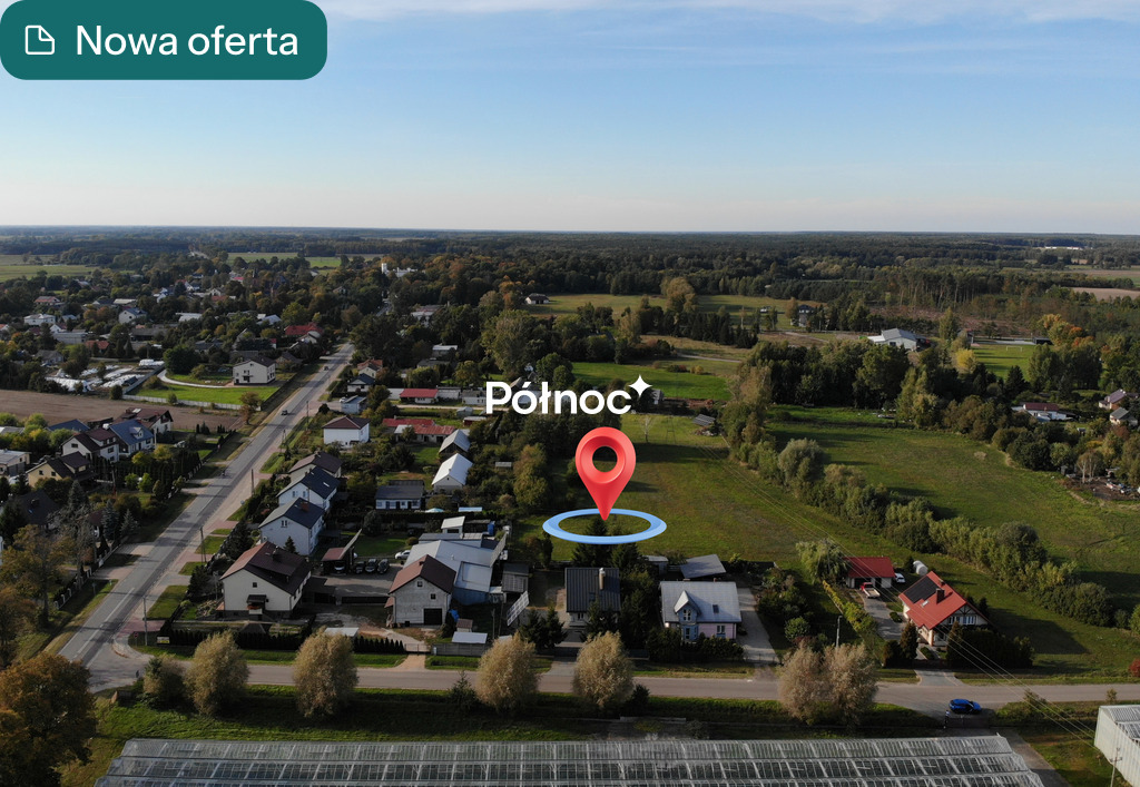 Działka budowlana 2 192 m², Tończa