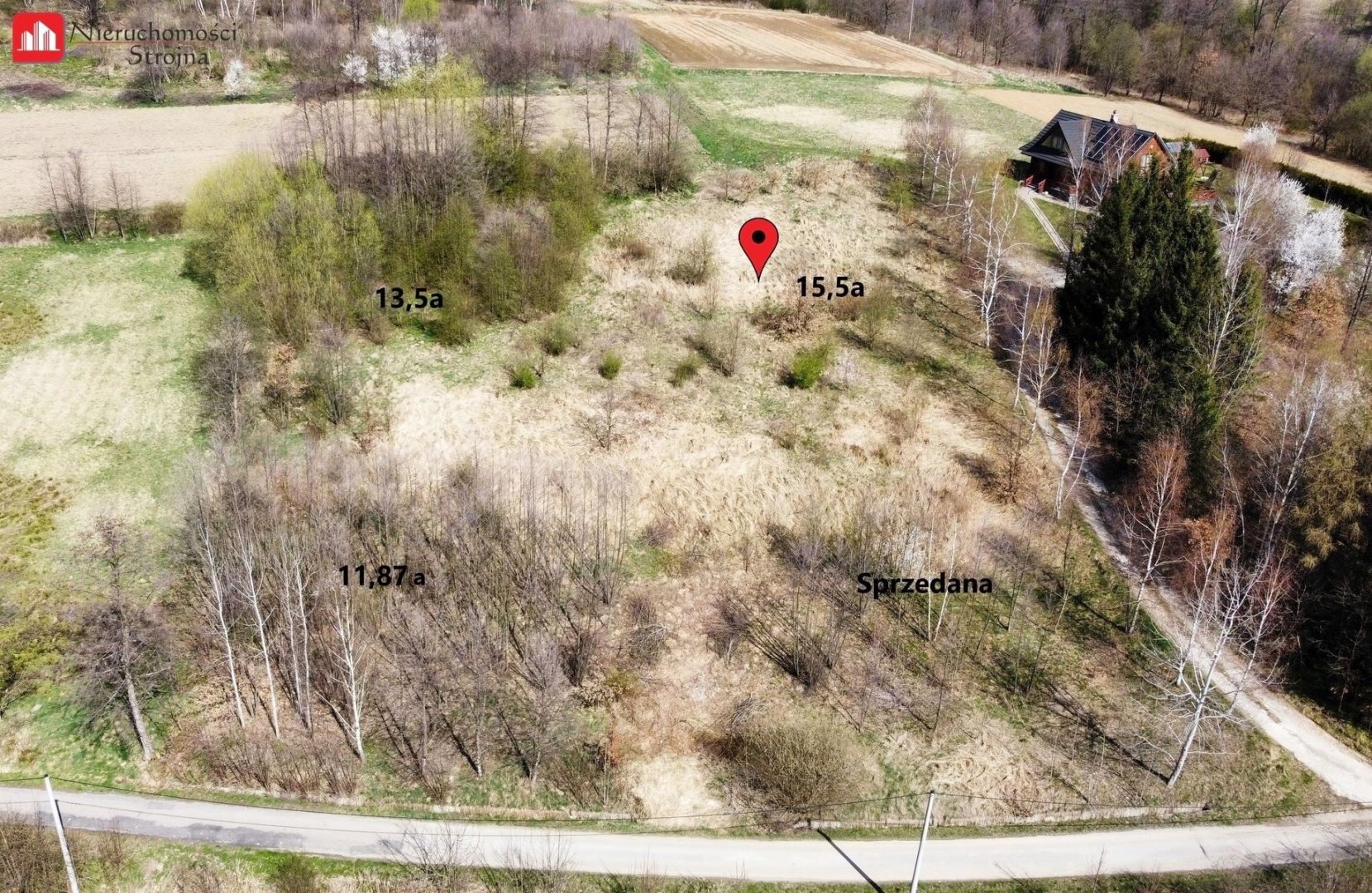 Działka budowlana 1 550 m², Sułów