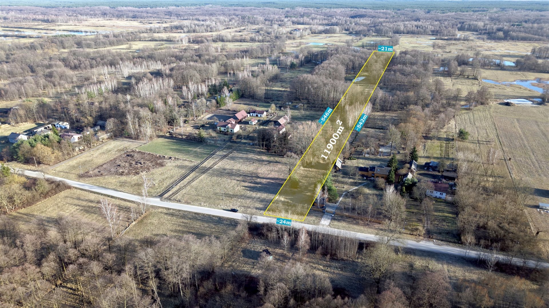 Działka siedliskowa 1,19 ha, Brzozówka