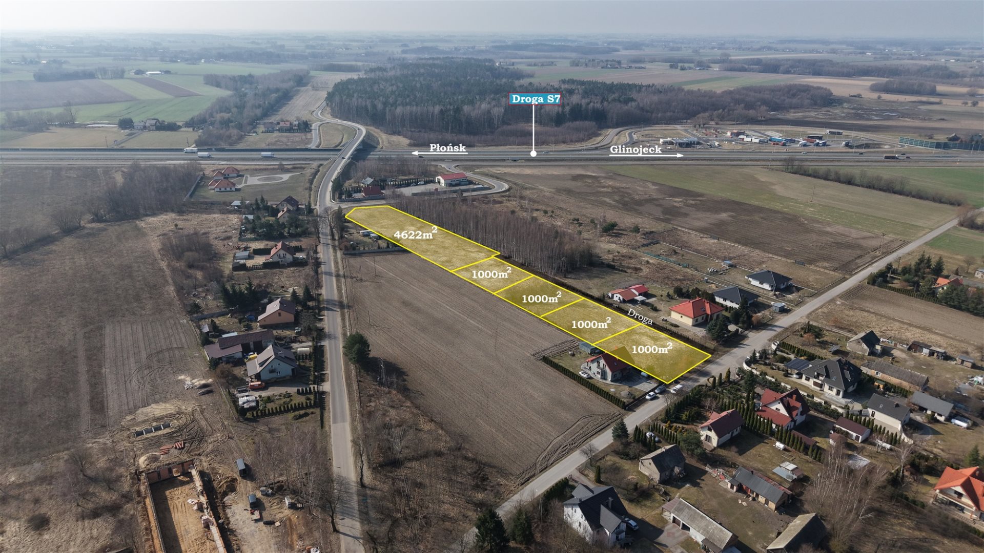 Działka budowlana 1 000 m², Dłużniewo