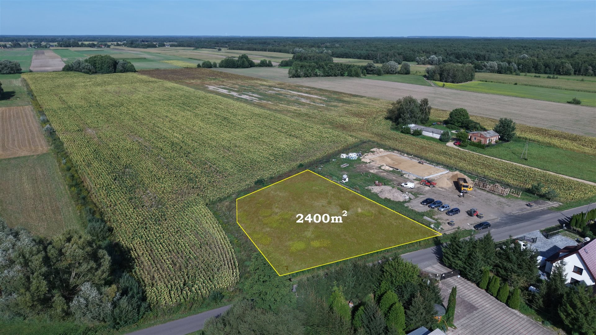Działka rolna 2 400 m², Sarbiewo