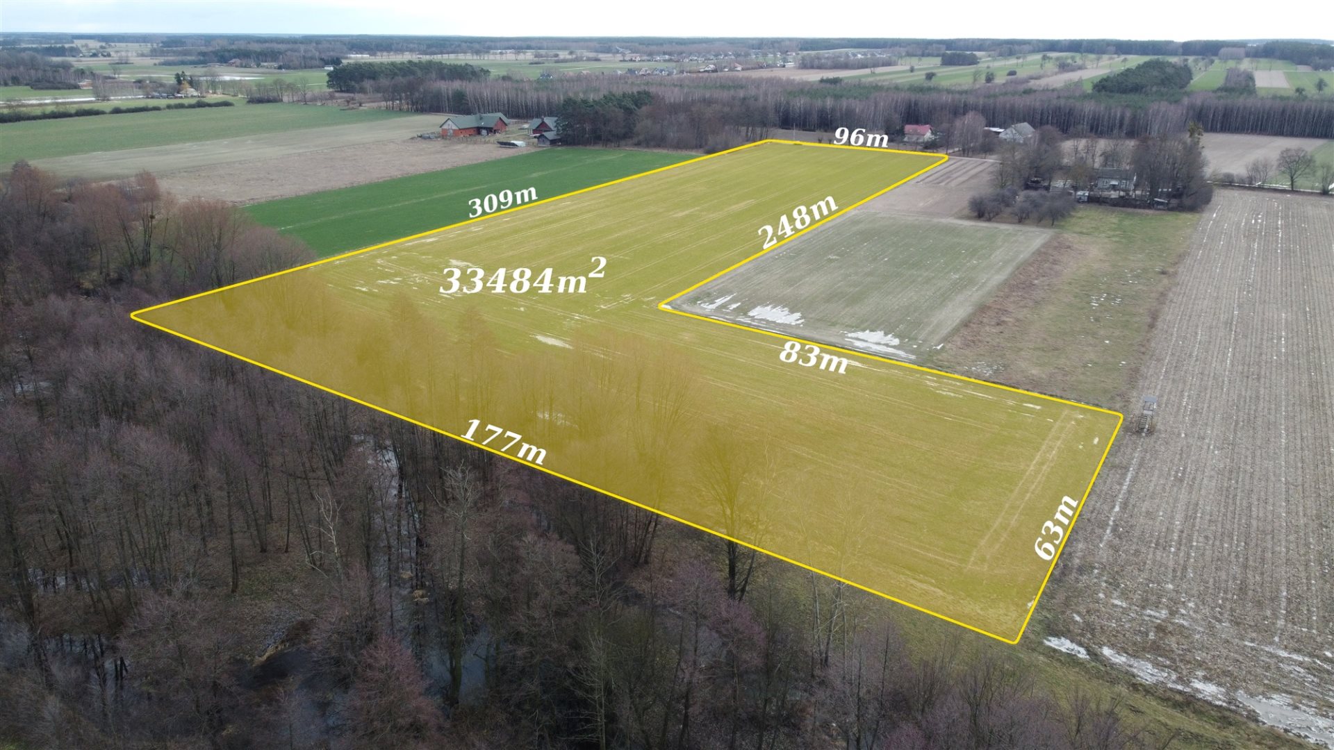 Działka rolna 3,35 ha, Proboszczewice