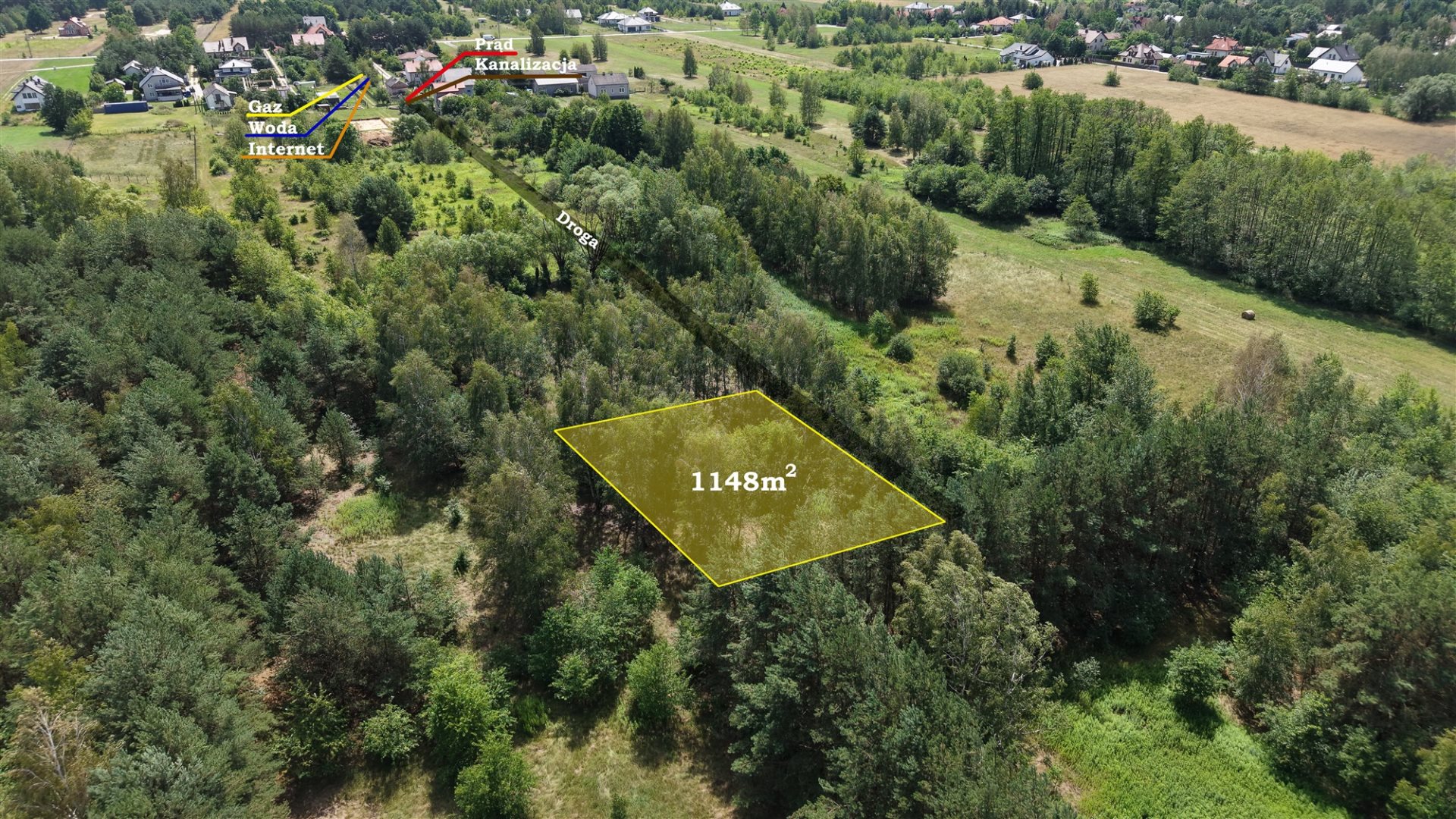 Działka rolna 1 148 m², Sowia Wola Folwarczna