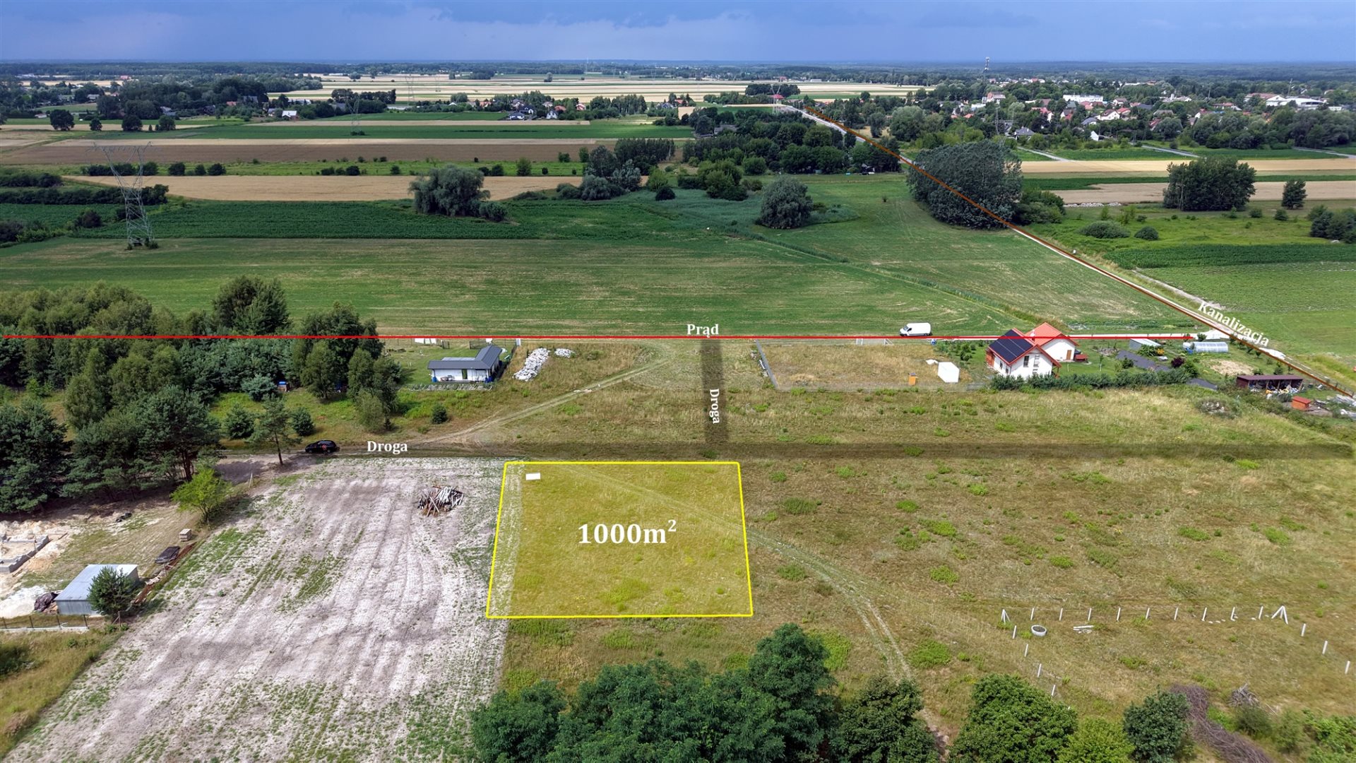 Działka budowlana 1 000 m², Kampinos A
