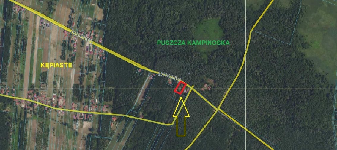 Działka budowlana 1 600 m², Kępiaste