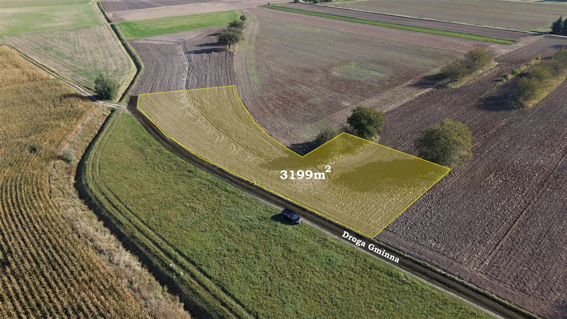 Działka budowlana 3 199 m², Komorów