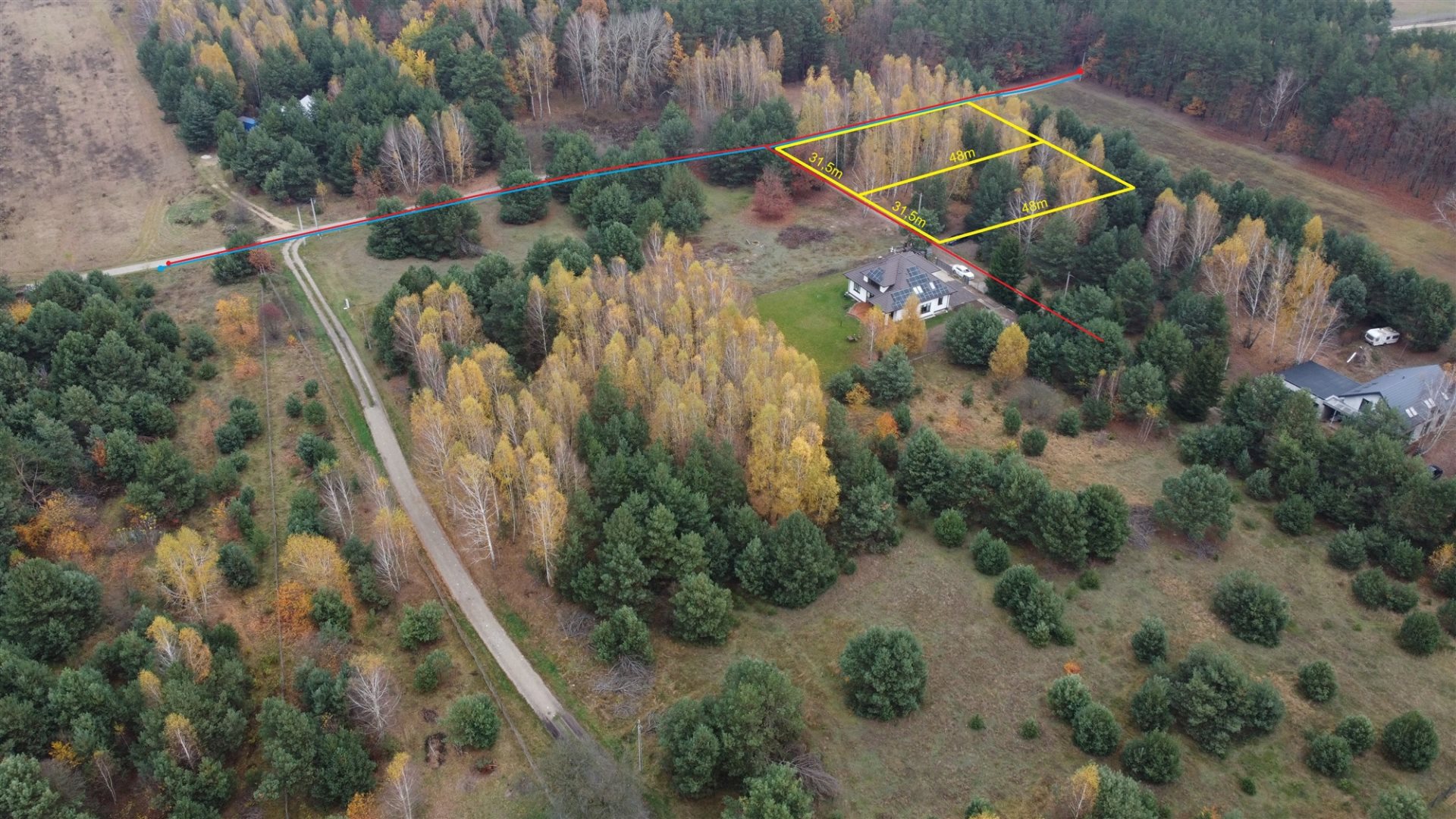 Działka budowlana 1 500 m², Powązki