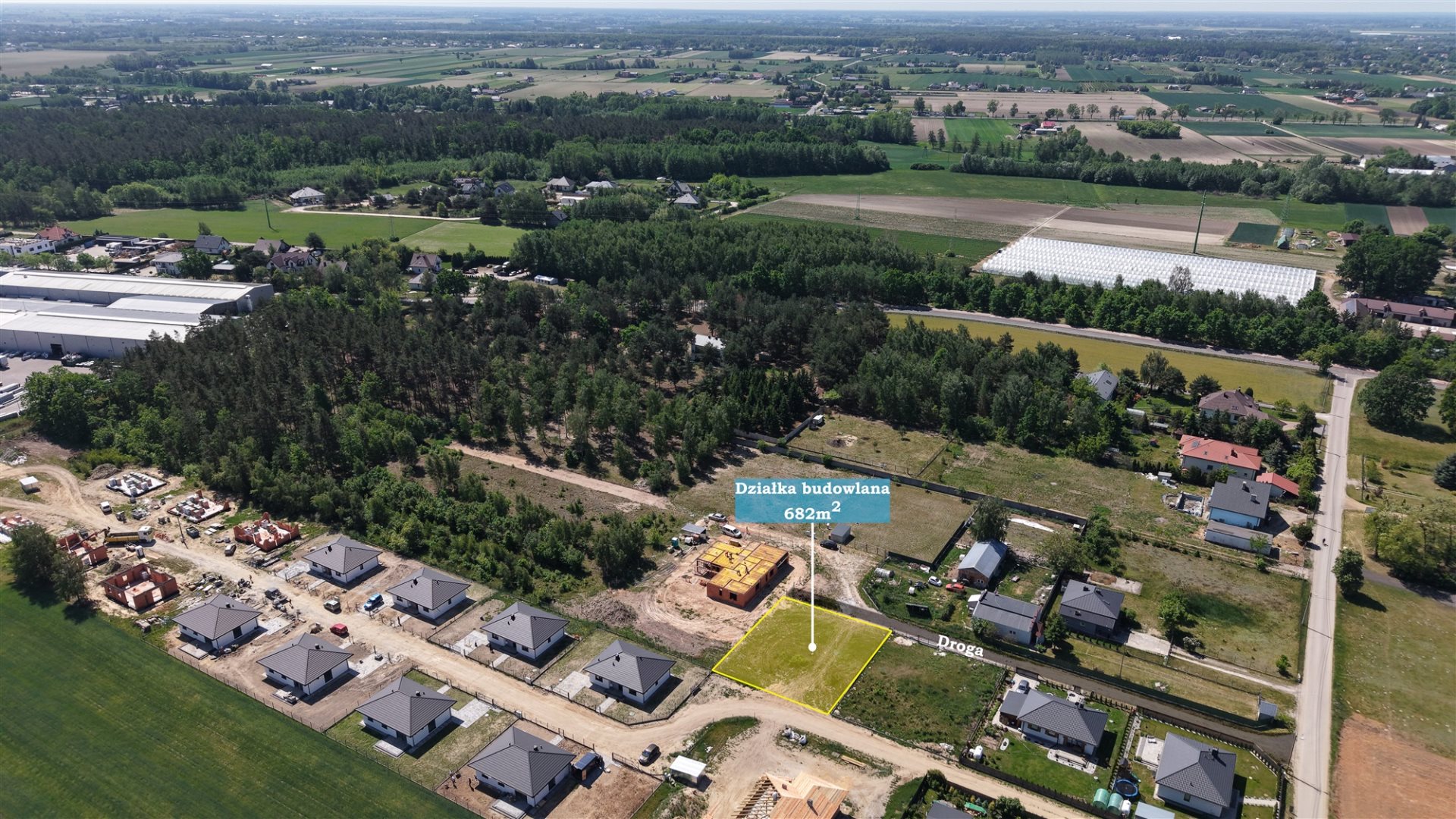 Działka budowlana 682 m², Sochaczew, Wypalenisko