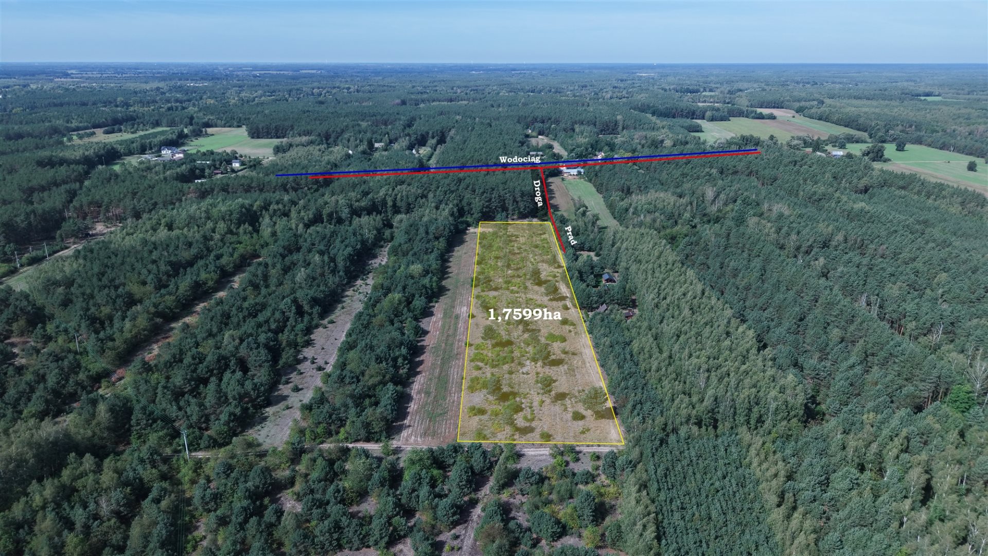 Działka rolna 1,76 ha, Tomaszewo
