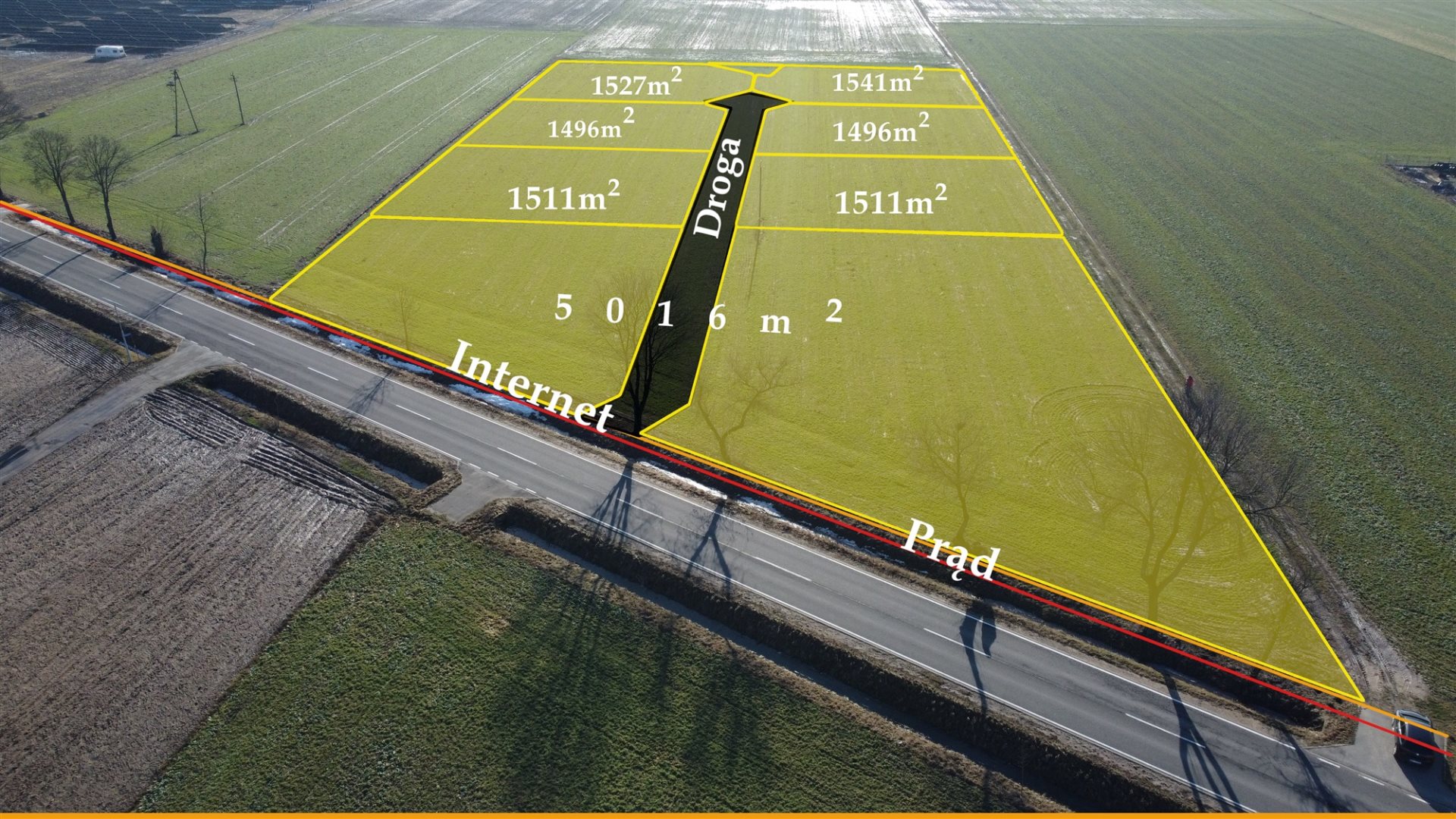 Działka budowlana 1 500 m², Popowo Borowe