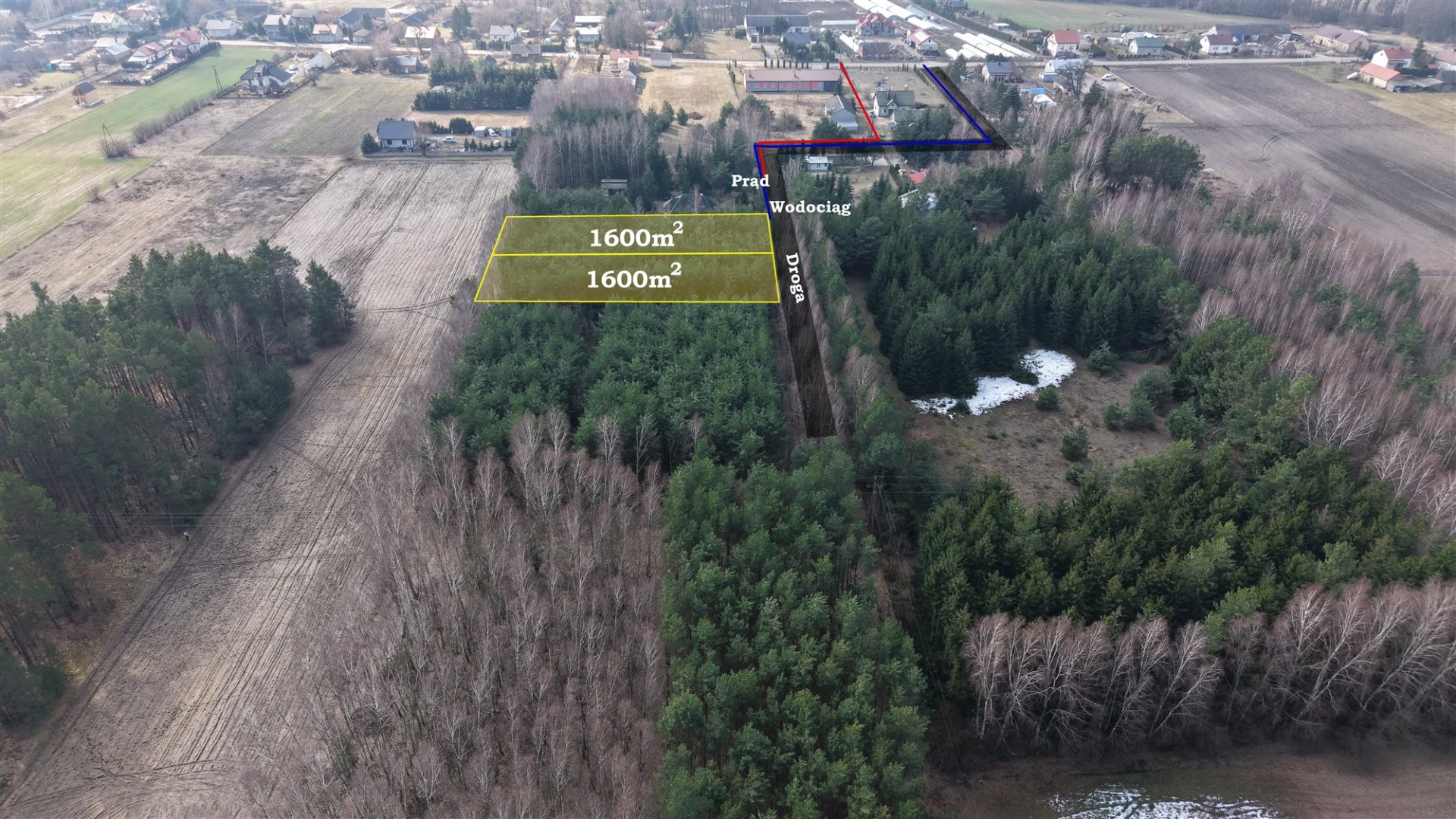 Działka budowlana 1 600 m², Idzikowice