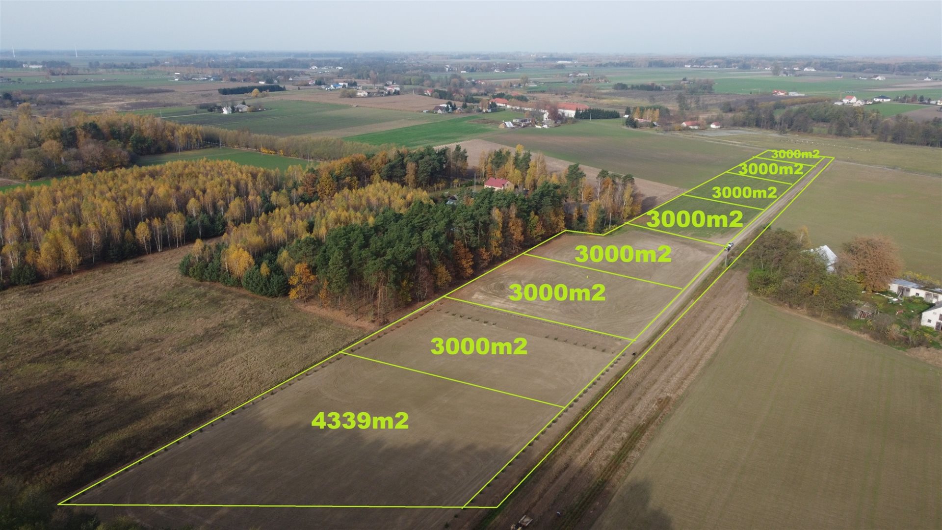 Działka rolna 3 000 m², Nowe Wrońska