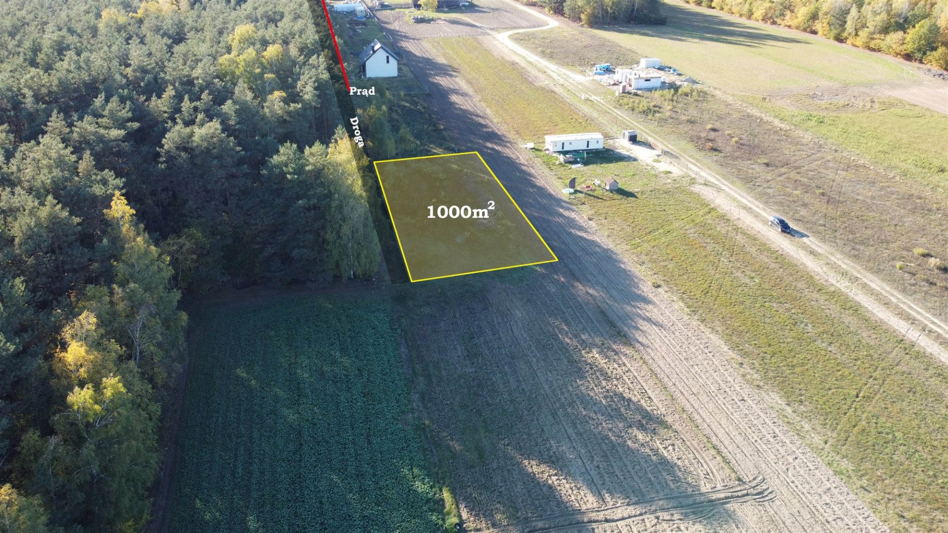Działka rekreacyjna 1 000 m², Nowa Wrona