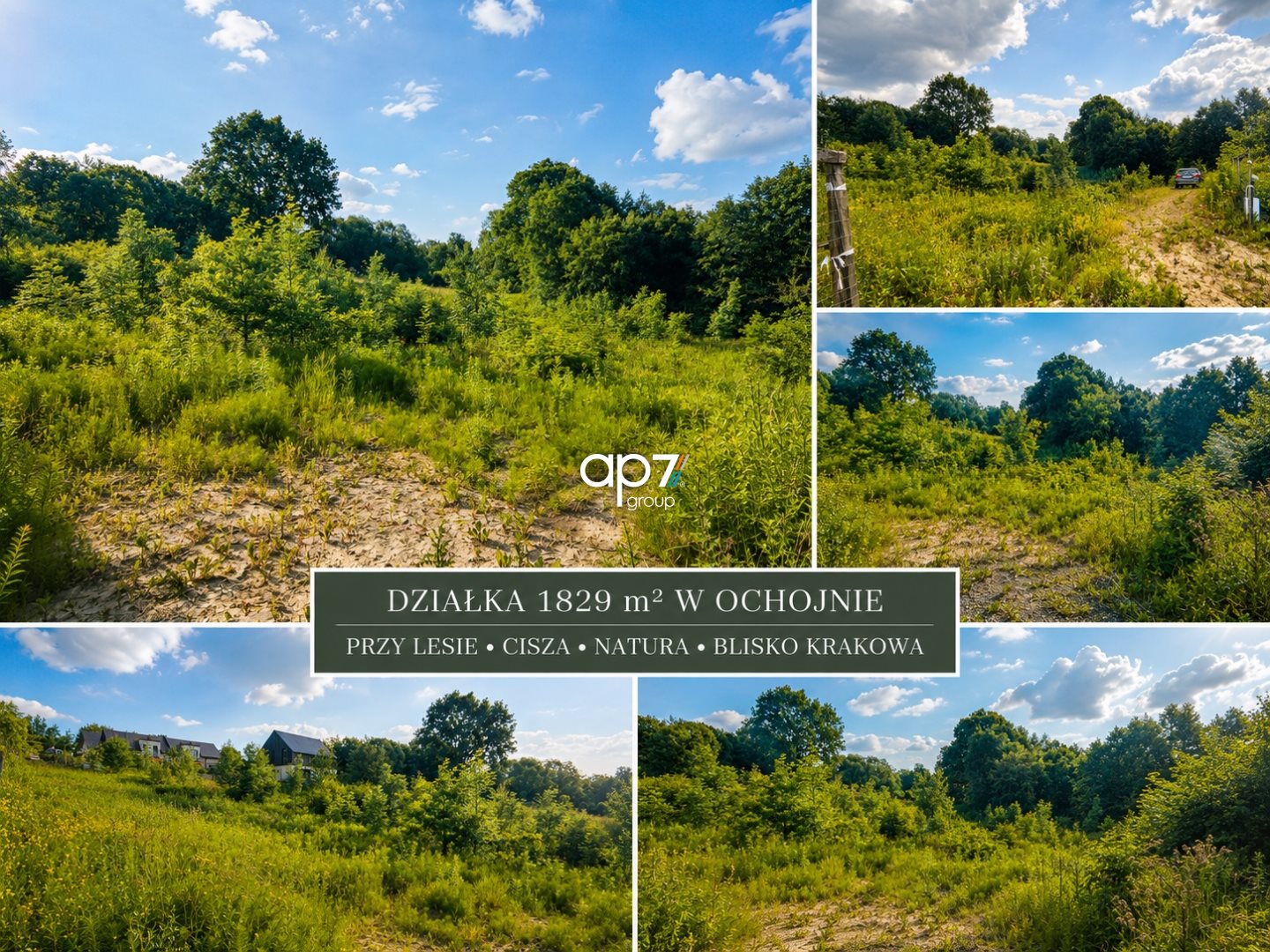 Działka budowlana i rolna 1 829 m², Ochojno